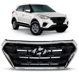 Grade Hyundi Creta 2017 A 2020 Preta Com Friso Pret