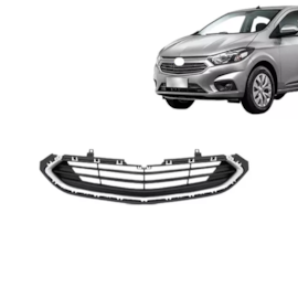 Grade Inferior ONIX PRISMA 17 Preta Friso Prata