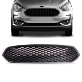 Grade KA 19 a 24 Hatch Preta Moldura Cinza