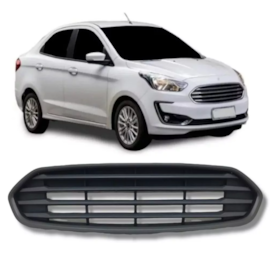 Grade KA 19 a 24 Sedan Preta Friso Moldura Cinza Grade KA 19 a 24 Sedan Preta Friso Moldura Cinza