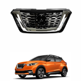 Grade KICKS 16 a 18 Black Piano Friso Cromado Grade KICKS 16 a 18 Black Piano Friso Cromado