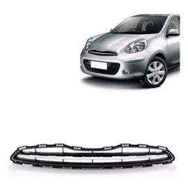 Grade MARCH 11 12 13 14 Preta Friso Cromado Grade MARCH 11 12 13 14 Preta Friso Cromado