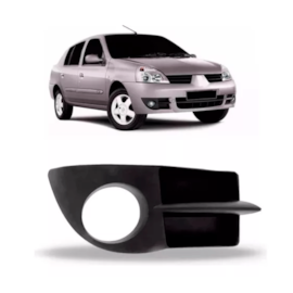 Grade Moldura Milha CLIO 06 À 12 Com Furo Direito Grade Moldura Milha CLIO 06 À 12 Com Furo Direito