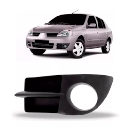 Grade Moldura Milha CLIO 06 À 12 Com Furo Esquerdo Grade Moldura Milha CLIO 06 À 12 Com Furo Esquerdo