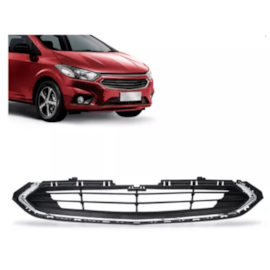 GRADE ONIX PRISMA 2017 INFERIOR PRETA C/FRISO CROM GRADE ONIX PRISMA 2017 INFERIOR PRETA C/FRISO CROM