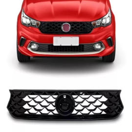 Grade Parachoque ARGO 17 a 20 Black Piano Com Emblema Grade Parachoque ARGO 17 a 20 Black Piano Com Emblema