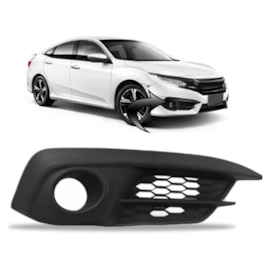 Grade Parachoque CIVIC 17 18 Com Milha Direito Grade Parachoque CIVIC 17 18 Com Milha Direito