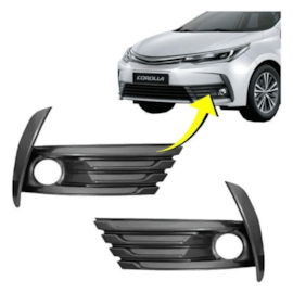 Grade Parachoque COROLLA 18 a 20 Grafite Com Milha Direito Grade Parachoque COROLLA 18 a 20 Grafite Com Milha Direito