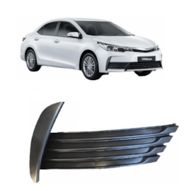 Grade Parachoque Corolla 18 A 20 Preta Sem Milha Direito