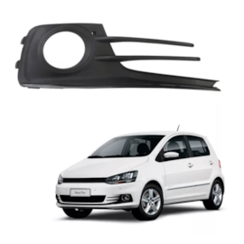 Grade Parachoque FOX 15 a 18 Direito Milha Preta Friso Preto