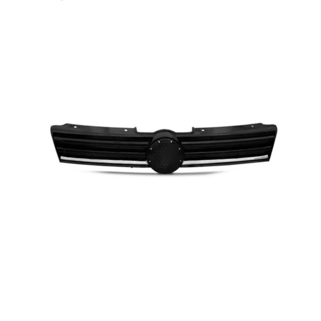 Grade Parachoque GOL G7 Preta Com Friso Prata Completa
