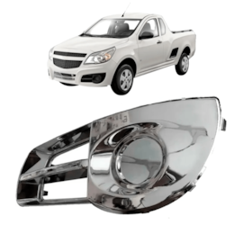 Grade Parachoque MONTANA 11 À 18 Cromado Esq Sem Furo Milha Grade Parachoque MONTANA 11 À 18 Cromado Esq Sem Furo Milha