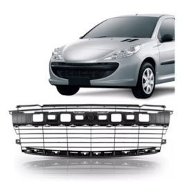 Grade Parachoque PEUGEOT 207 2009 2014 Preta Grade Parachoque PEUGEOT 207 2009 2014 Preta