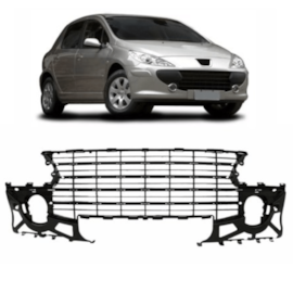 Grade Parachoque PEUGEOT 307 07 A 12 Sem Frisos Cromado Grade Parachoque PEUGEOT 307 07 A 12 Sem Frisos Cromado
