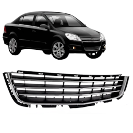 Grade Parachoque VECTRA 09 a 12 Central Frisos Cromado