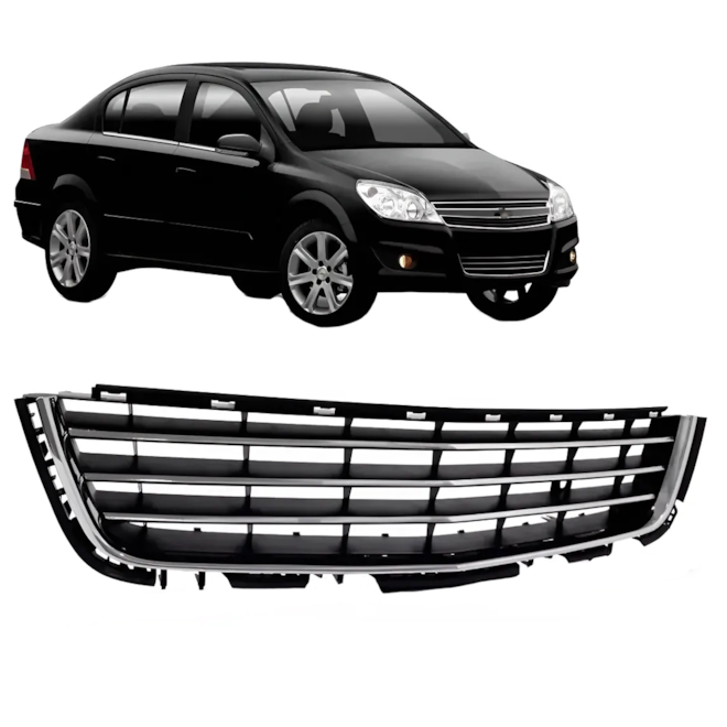 Grade Parachoque VECTRA 09 a 12 Central Frisos Cromado Grade Parachoque VECTRA 09 a 12 Central Frisos Cromado