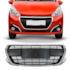 Grade PEUGEOT 208 17 A 20 Completa Preto Moldura Cromada Grade PEUGEOT 208 17 A 20 Completa Preto Moldura Cromada