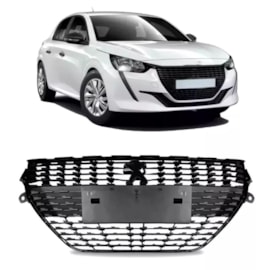 Grade PEUGEOT 208 Style 21 A 24 Preto Friso Preto Grade PEUGEOT 208 Style 21 A 24 Preto Friso Preto