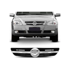Grade Radiador ASTRA HATCH SEDAN 03 a 12 Cinza Friso Cromado Grade Radiador ASTRA HATCH SEDAN 03 a 12 Cinza Friso Cromado