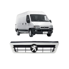 Grade Radiador BOXER 2005 a 2015 Preta Friso Branco Grade Radiador BOXER 2005 a 2015 Preta Friso Branco