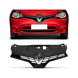 Grade Radiador CLIO 2013 a 2016 Preto Com Emblema Grade Radiador CLIO 2013 a 2016 Preto Com Emblema