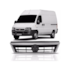 Grade Radiador DUCATO 2004 a 2013 Preto Friso Prata