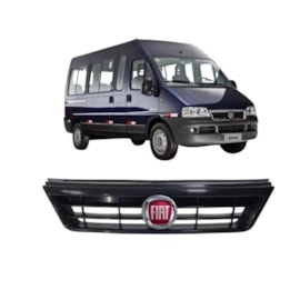 Grade Radiador DUCATO 2004 a 2013 Preto Friso Preto