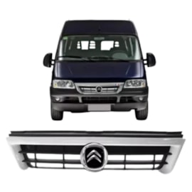 Grade Radiador JUMPER 2004 a 2008 Preto Friso Branco Grade Radiador JUMPER 2004 a 2008 Preto Friso Branco