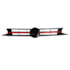 Grade Radiador POLO VIRTUS 18 A 21 Preto Friso Vermelho