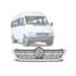 Grade Radiador SPRINTER 2003 a 2013 Preto Friso Branco Grade Radiador SPRINTER 2003 a 2013 Preto Friso Branco