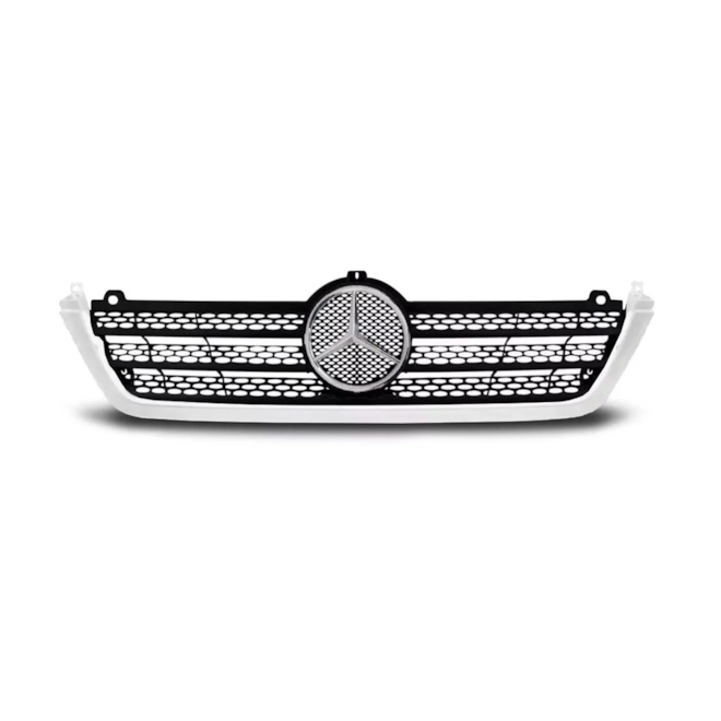 Grade Radiador SPRINTER 2003 a 2013 Preto Friso Branco Grade Radiador SPRINTER 2003 a 2013 Preto Friso Branco