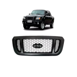 Grade RANGER 04 a 09 Preta Friso Preto Completa Grade RANGER 04 a 09 Preta Friso Preto Completa