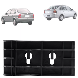 Guia Parachoque Traseiro CORSA CLASSIC 96 a 09 Esq Guia Parachoque Traseiro CORSA CLASSIC 96 a 09 Esq