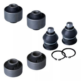 KIT 2 BUCHAS DA BANDEJA NISSAN MAIOR E MENOR+PIVO