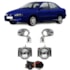 Kit Farol Milha BRAVA MAREA 1999 a 2006 Cromado Chicote Botão Universal