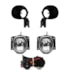 Kit Farol Milha BRAVA MAREA 1999 a 2006 Preto Chicote Botão Universal