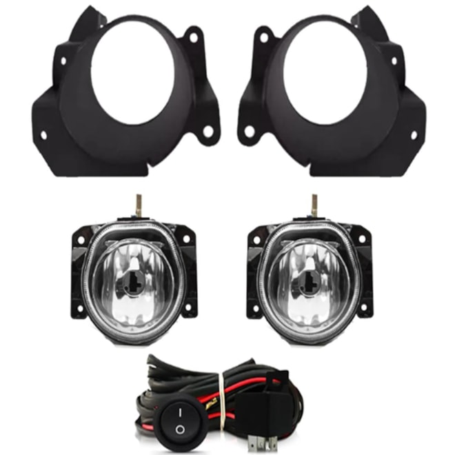 Kit Farol Milha DUCATO JUMPER BOXER 2005 a 2017 Preto Com Lâmpada Kit Farol Milha DUCATO JUMPER BOXER 2005 a 2017 Preto Com Lâmpada