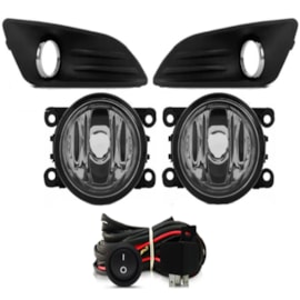 Kit Farol Milha FIESTA 2014 a 2017 Chicote Botão Universal Kit Farol Milha FIESTA 2014 a 2017 Chicote Botão Universal