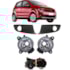 Kit Farol Milha Fox SpaceFox 2011 a 2014 Preto Sem Lâmpada