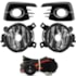 Kit Farol Milha Gol G7 2016 a 2018 Aro Cromado  Sem Lâmpada