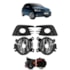 Kit Farol Milha Gol G7 2016 a 2018 Preto  Sem Lâmpada