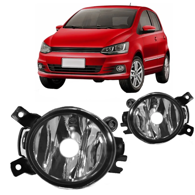 Kit Farol Milha GOL G7 2016 a 2019 Sem Lâmpada