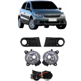 Kit Farol Milha GOL SAVEIRO VOYAGE G5 2008 a 2016 Chicote Botão Universal Kit Farol Milha GOL SAVEIRO VOYAGE G5 2008 a 2016 Chicote Botão Universal