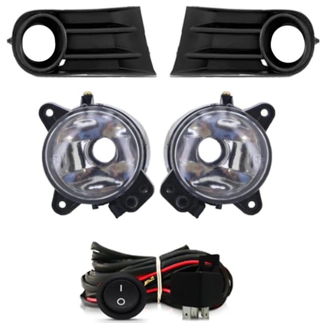 Kit Farol Milha GOL SAVEIRO VOYAGE G5 2008 a 2016 Chicote Botão Universal Kit Farol Milha GOL SAVEIRO VOYAGE G5 2008 a 2016 Chicote Botão Universal