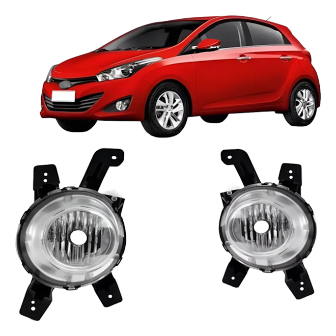 Kit Farol Milha HB20 2012 a 15 Sem Lâmpada Kit Farol Milha HB20 2012 a 15 Sem Lâmpada