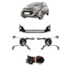 Kit Farol Milha HB20 2016 a 2019 Aro Cromado Chicote Botão Universal