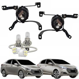 Kit Farol Milha HB20 2016 a 2019 Com Lâmpada