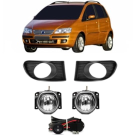 Kit Farol Milha Idea 2006 a 2010 Com Lâmpada