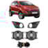 Kit Farol Milha KA 2012 a 2014 Chicote Botão Universal