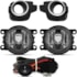 Kit Farol Milha KWID 2017 a 2022 Aro Cromado Chicote Botão Universal